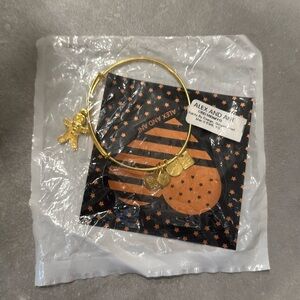 Alex and Ani gingerbread man bracelet